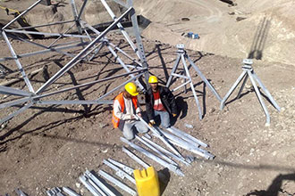 OHTL Pylon Leg Mounting